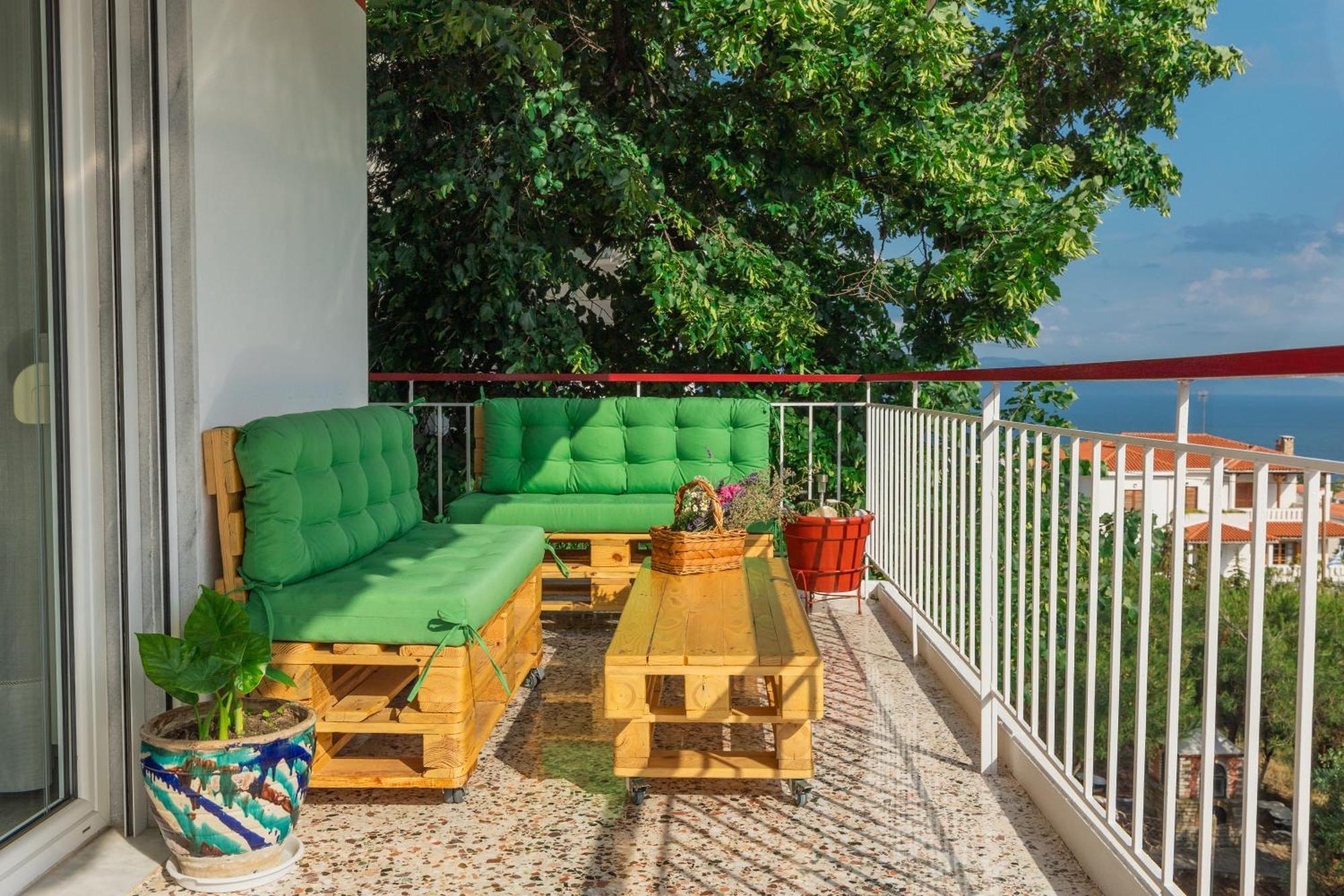 Mimoza'S Sea View Apartment PalaiónTsiflíkion Exterior foto